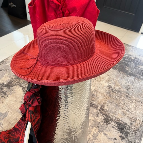 SAN DIEGOHAT CO muted red Kentucky Derby hat 🎩 hat only - Picture 9 of 13